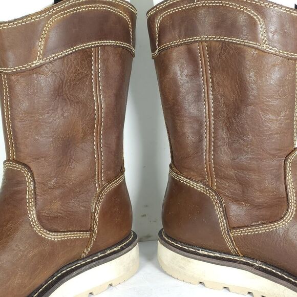 KEEN Men's Cincinnati Wellington US7D Leather Carbon Fiber Toe PullOn Work Boot - Picture 16 of 16